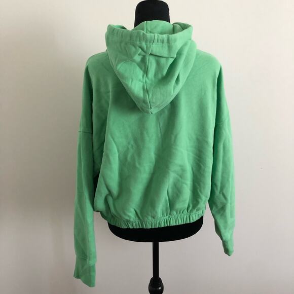 Offline by‎ Aerie Women's Green Zip-Up Hoodie Medium Cozy Cotton Blend NWT - Picture 4 of 9